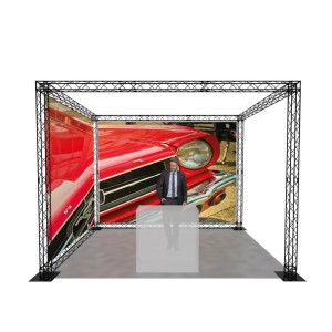 Stand TRUSS de pared con forma de L y columna