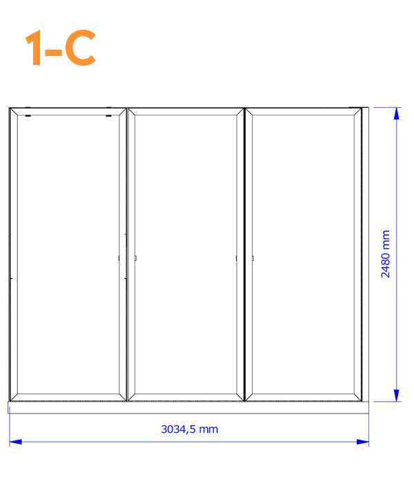 estructura de stand desmontable