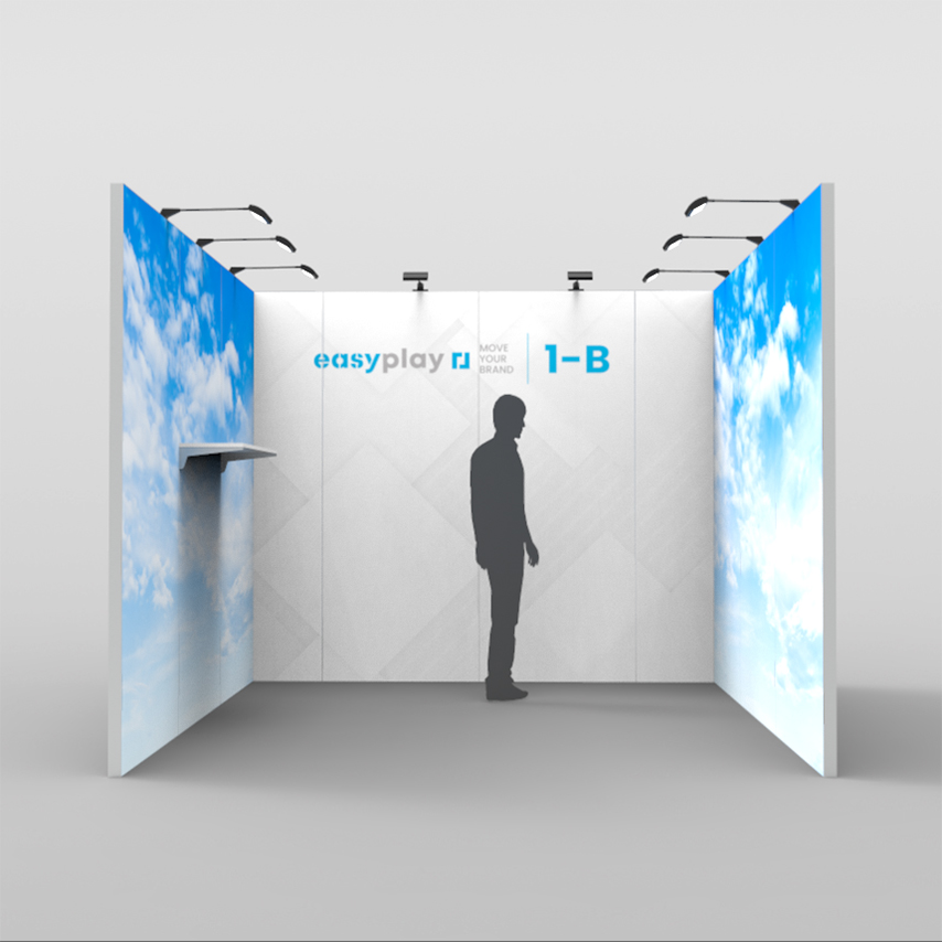 Stand para feria Aluvision, opción B