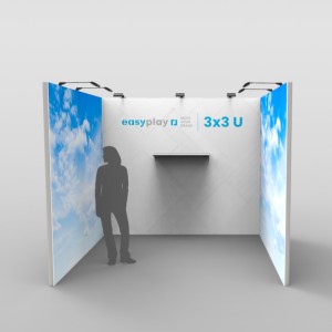 Stand sin herramientas con forma de cubo