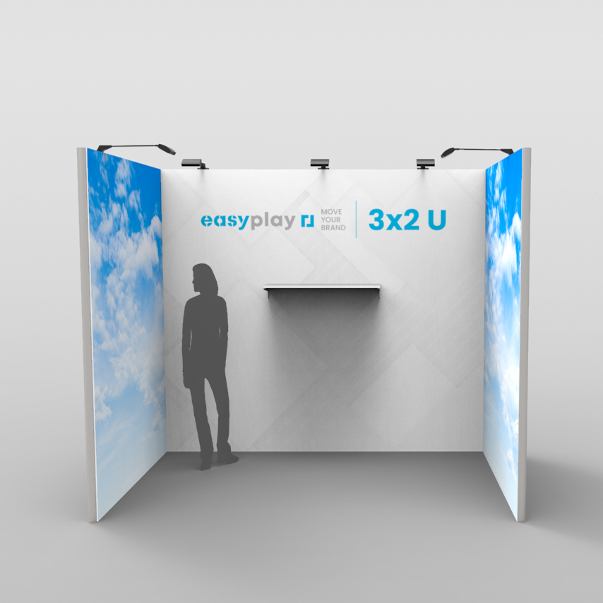 Stand básico con forma de u