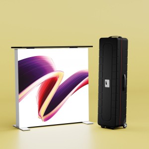 Mostrador LEDGO12 con impresión textil