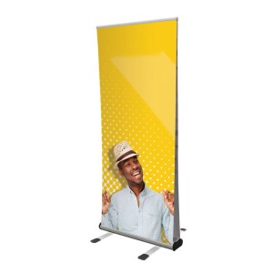 Roll Up de doble cara para exterior