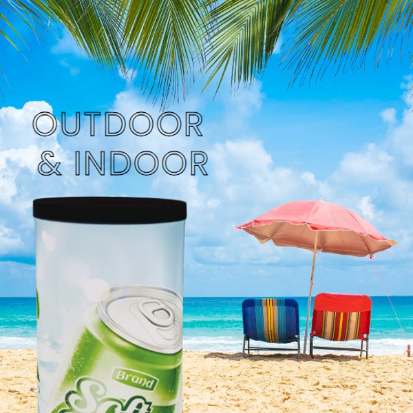Expositor publicitario para interior y exterior