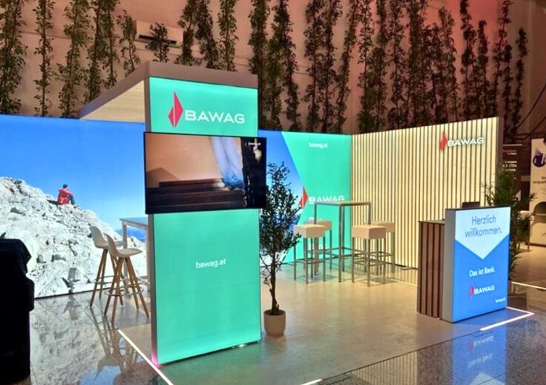 Stands luminosos y modulares para ferias