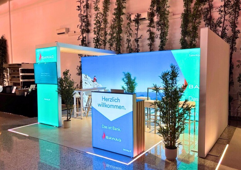 Stands luminosos y modulares para ferias