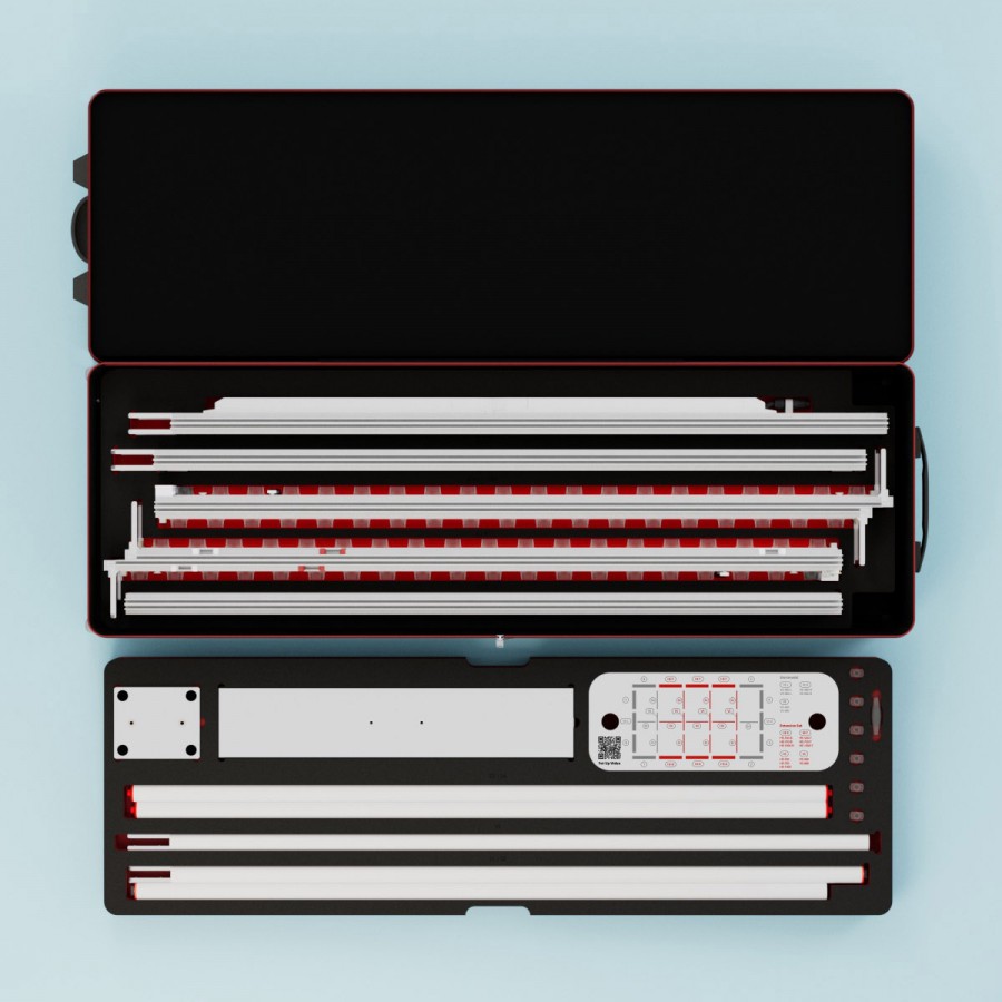 Cajas de luz con perfil de aluminio y tela impresa retroiluminada